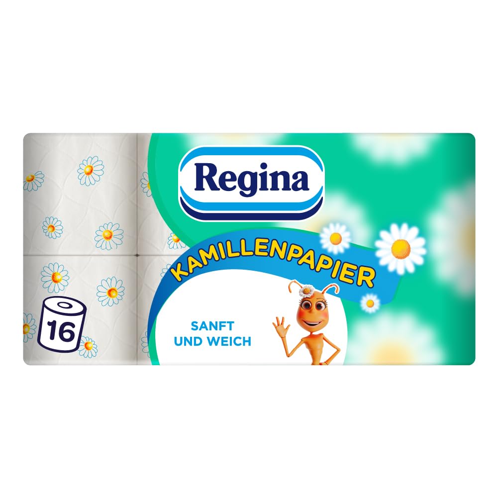 Kumelīšu tualetes papīrs Regina, 16 ruļļi, 3 slāņi