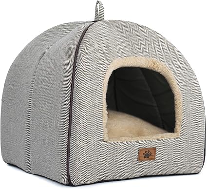 Katzenbett iekšējām kaķēm - kaķu alas gulta kaķu māja kaķu telts ar noņemamu mazgājamu polsterētu spilvenu, mīkstas kaķēnu gultas, kaķu gultas un mēbeles, mazām un vidējām mājdzīvnieku gultām