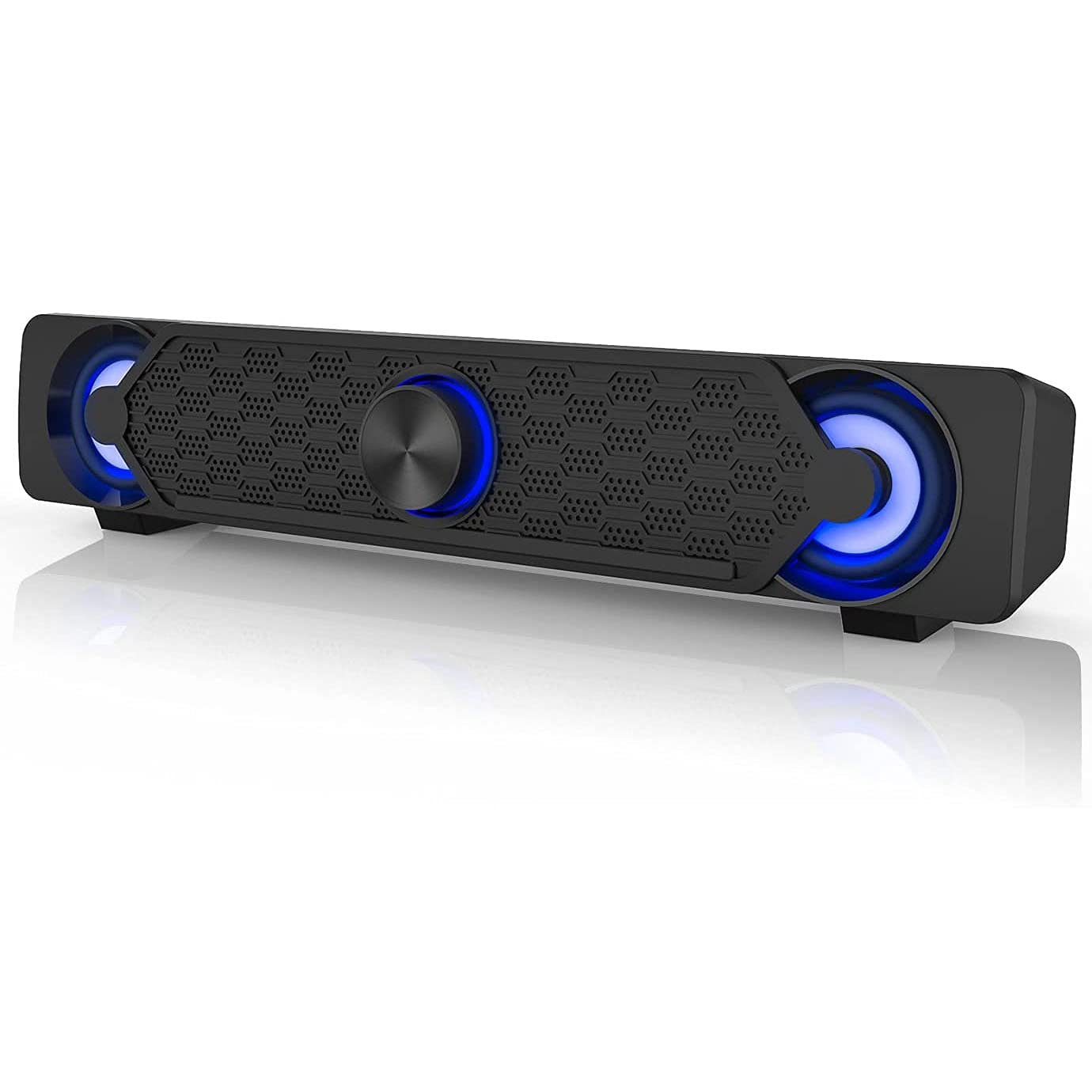 Datora skaņas josla Smalody, USB skaļruņi datoram ar RGB apgaismojumu un stereo skaņu