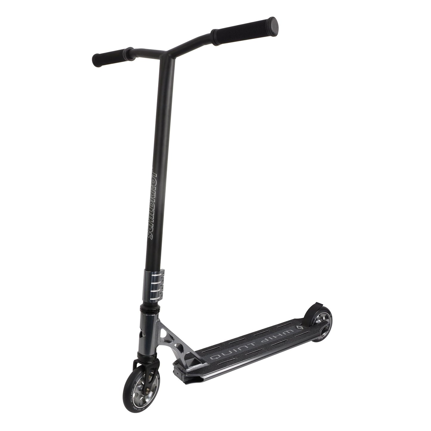 Triku skrejritenis Schildkröt® Stunt Scooter Quintwhip, augstākās kvalitātes skrejritenis pieredzējušiem braucējiem, ar anodētu, svaru optimizētu alumīnija klāju un alumīnija diskiem, 110 mm PU riteņi, 510410