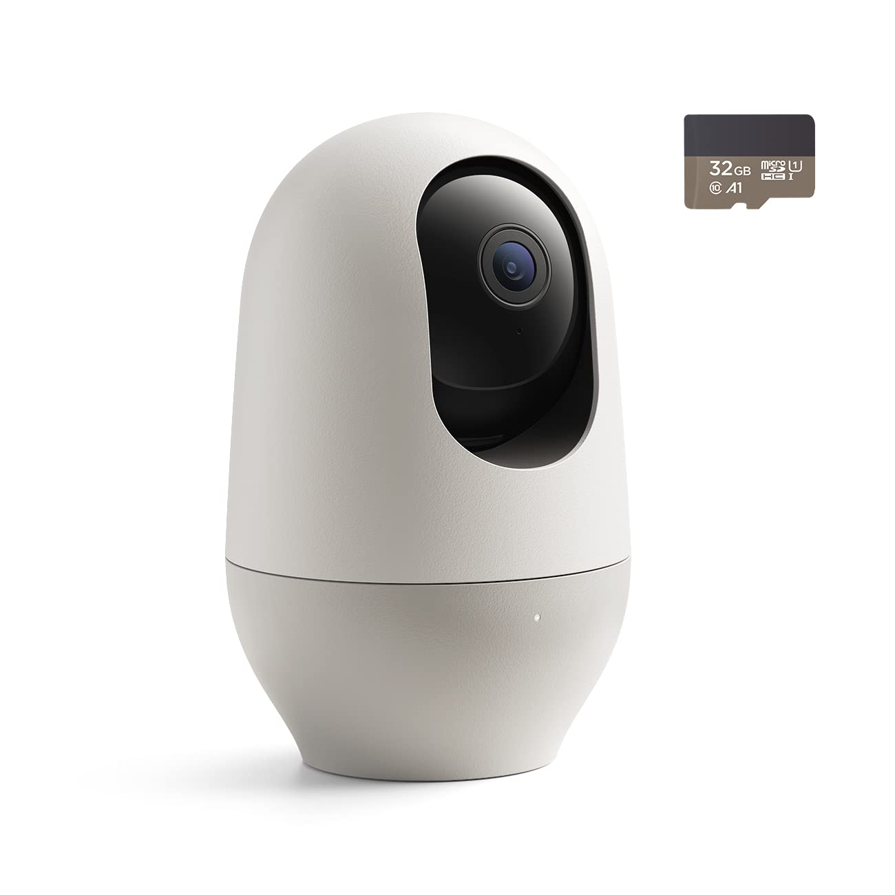 Nooie bērnu monitors ar Micro-SD karti, Wi‑Fi iekštelpu kamera, bezvadu 360° IP kamera, 1080P, kustības izsekošana, Super-IR nakts redzamība, ar Alexa