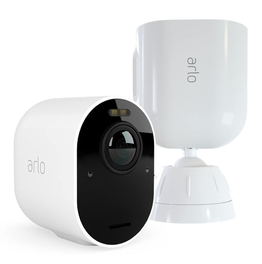 Arlo Ultra2 papildu uzraudzības kamera ārā un BEZMAKSAS drošības stiprinājuma komplekts - balts, testa periods Arlo Secure plānam