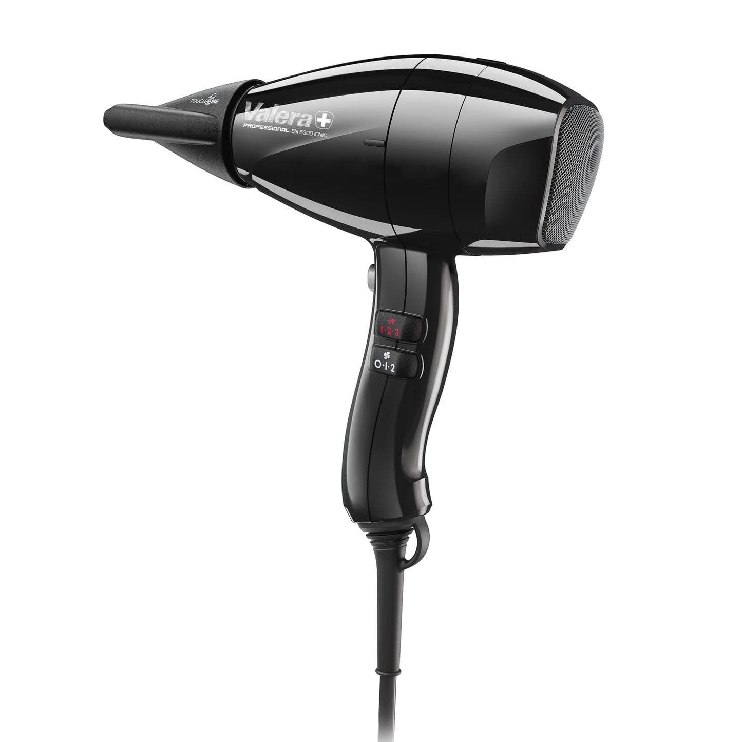 Valera Swiss Nano 6300 Light profesionāls jonu matu fēns, ērts, viegls un kompakts, ātrai žāvēšanai, Sanify gaisa attīrīšanai, 2000 vati, melnā krāsā.