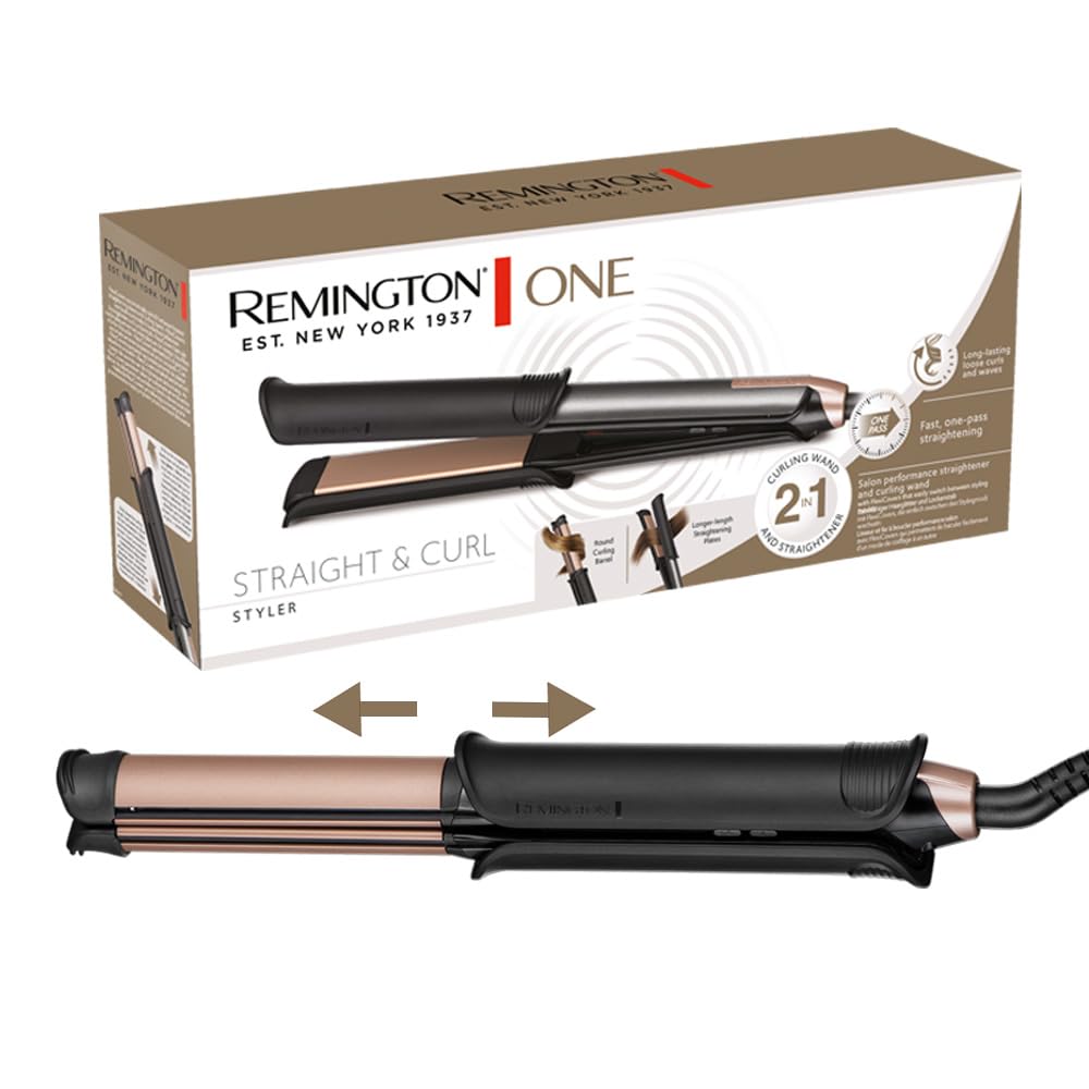 Matu taisnotājs un lokšķēres Remington ONE S6077 2in1 multistyler, gludināšanas un lokošanas režīms, uzsildāma ārējā virsma, 150-230°C, digitāls displejs