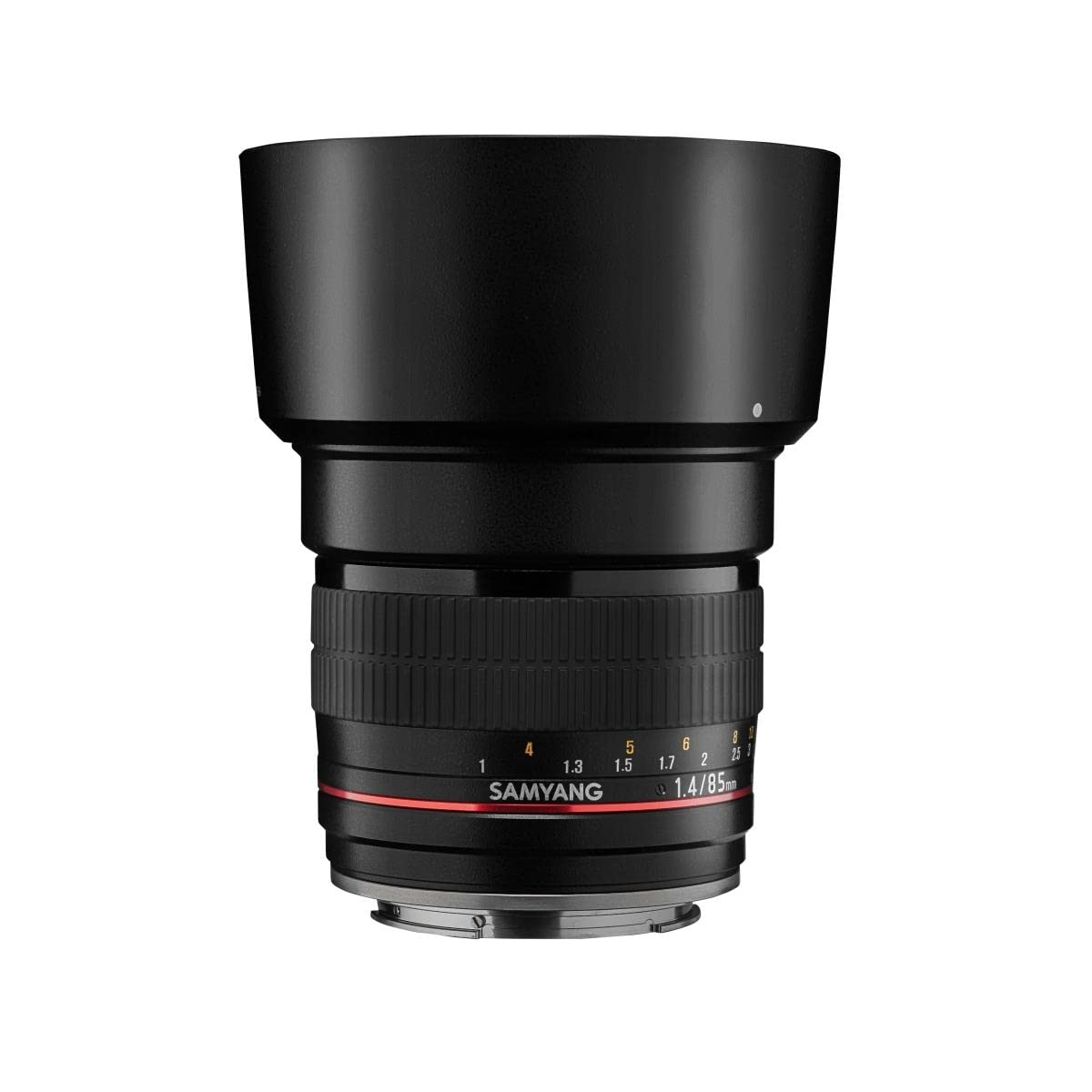 Samyang MF 85mm F1.4 AS IF UMC Canon EF AE – pilna formāta portretu objektīvs EF-montāžai, piemērots Canon EF AE, manuālais fokuss, Canon EOS-1D X Mark III, 6D Mark II, 5D Mark IV
