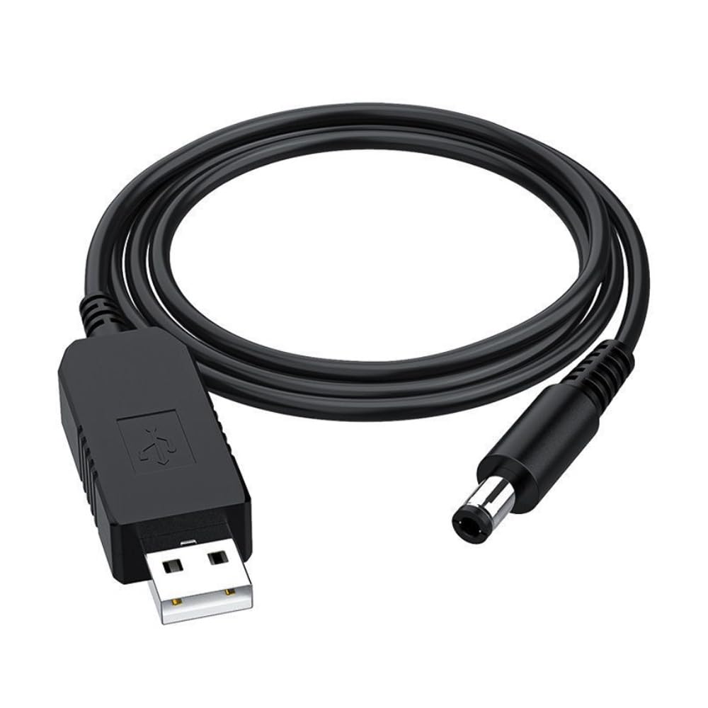 Gebildet DC 5 V uz DC 12 V USB sprieguma paaugstinātāja kabelis, barošanas USB kabelis ar DC ligzdu 5.5 x 2.5mm vai 5.5 x 2.1mm, USB 5V uz DC 12V kabelis (100cm)