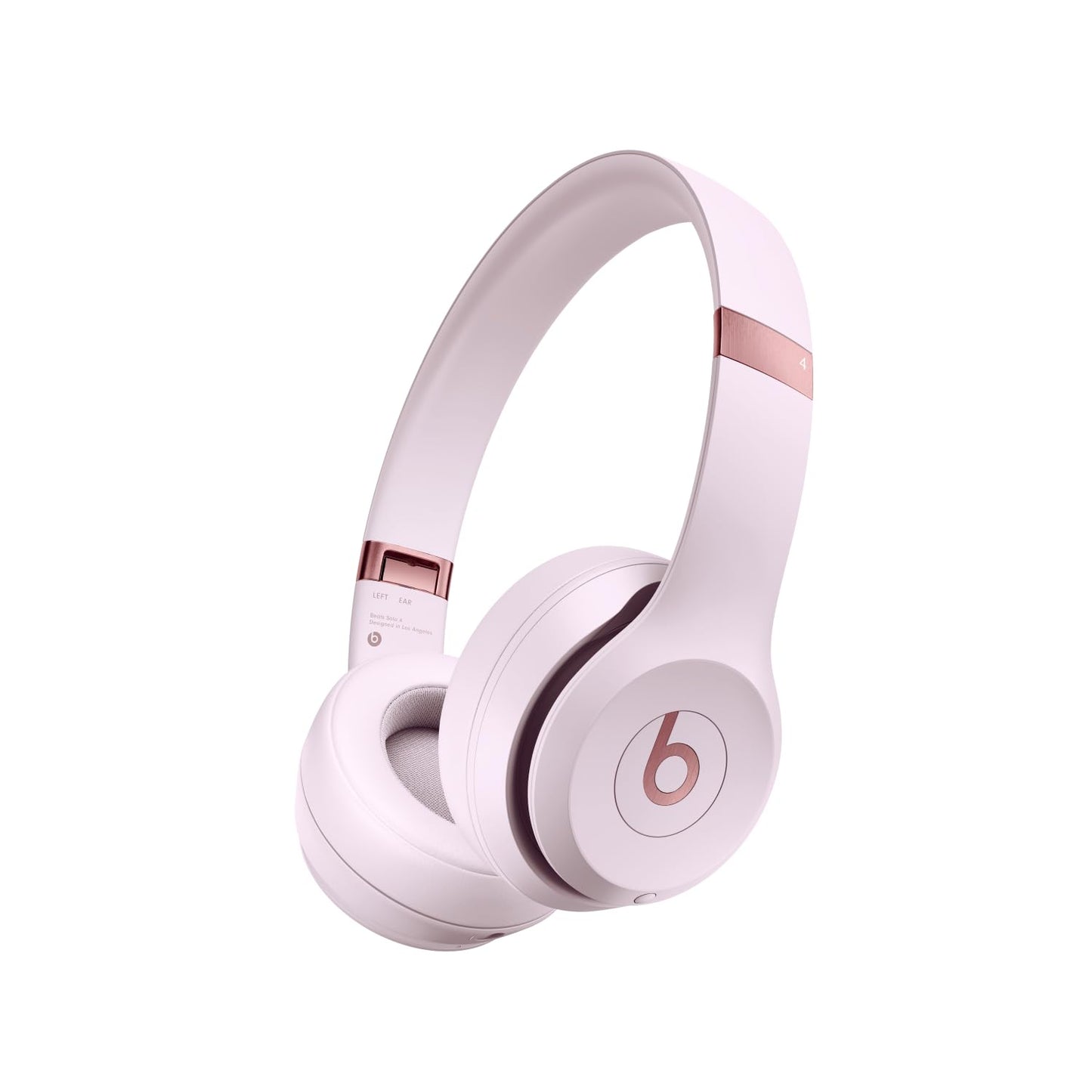 Beats Solo 4 - Bezvadu Bluetooth austiņas, saderīgas ar Apple un Android, 50 stundu akumulatora darbības laiks, mākoņrozā.