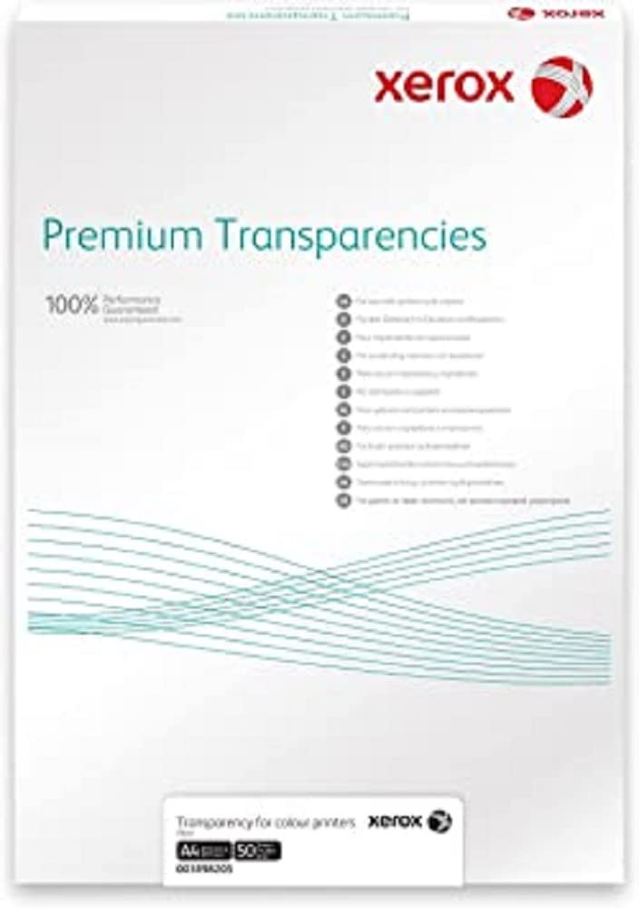 Xerox 003R98203 Premium Universalā plēve - 100 loksnes DIN A3, caurspīdīga, piemērota lāzerprinteriem un krāsu printeriem