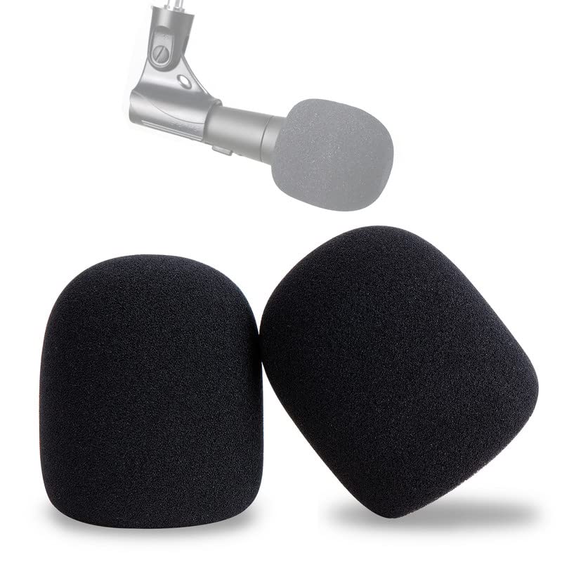 Mikrofona pops filtrs, saderīgs ar Shure SM58 mikrofonu, YOUSHARES, putu mikrofona vēja aizsargs, 2 gab.