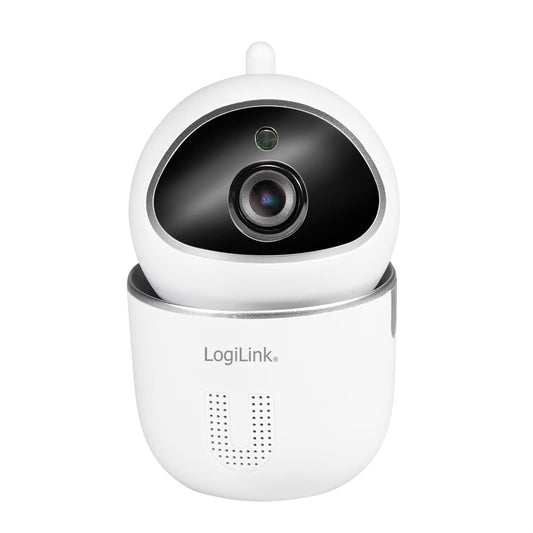 LogiLink SH0117 - Wi-Fi viedā mājas IP kamera, pagriežama un slīpuma regulēšana, divvirzienu audio, vadāma caur lietotni, IP20, Tuya saderīga, atbalsta Amazon Alexa un Google Home.