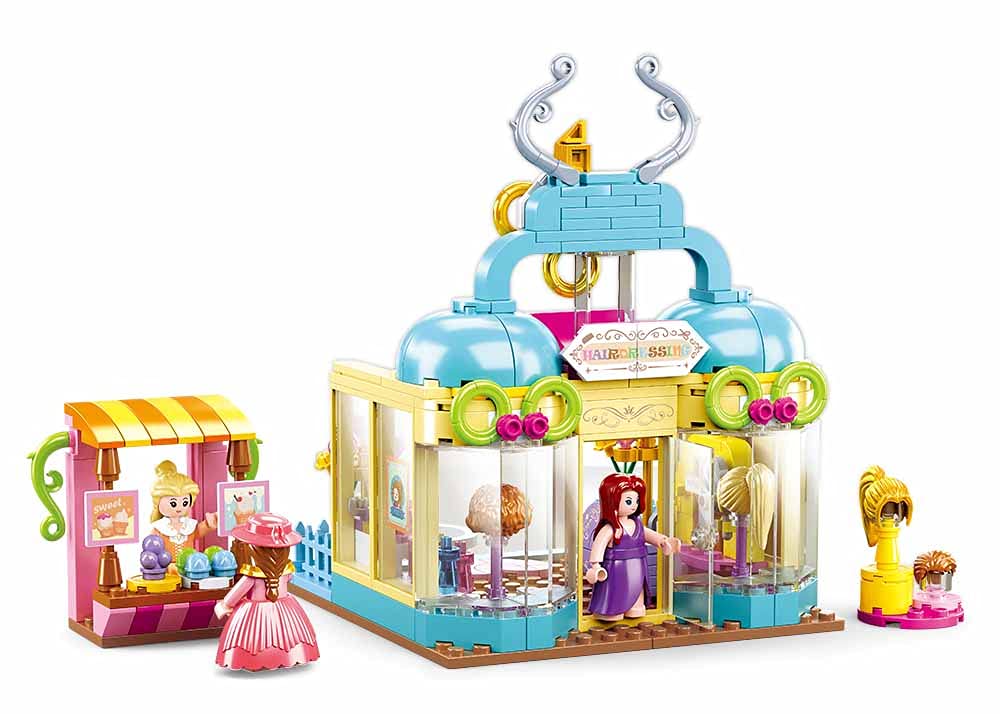 Sluban M38-B0906 Ciemata Viesistaba - Daudzkrāsains, detalizēts būvniecības komplekts ar mēbelēm un figūrām.