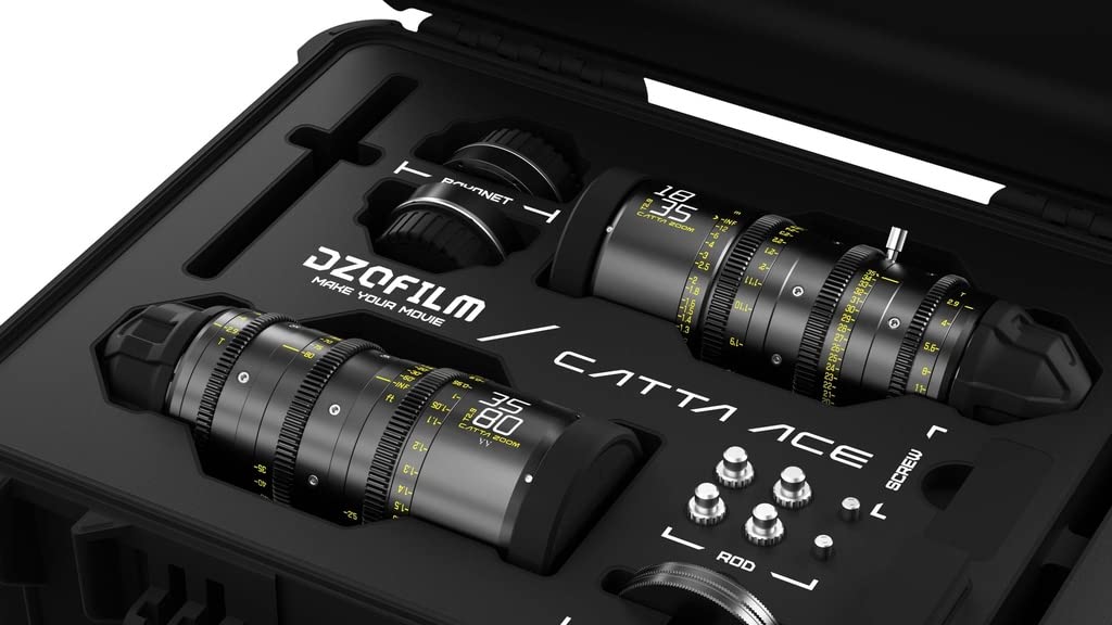 DZOFILM Cine Lens Catta Ace Zoom 2-Lens Kit (18-35/35-80 T2.9) Melns