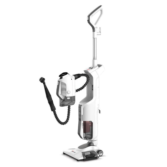 POLTI Vaporetto 3 Clean PTEU0295 - 1800W steam cleaner, eliminates 99.9% of viruses, bacteria, and microbes, white.