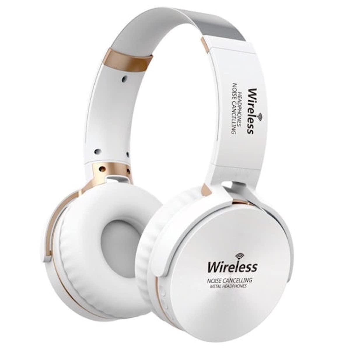 Carneo S7 Balts - Bluetooth bezvadu austiņas ar trokšņu samazināšanu, brīvroku zvanu un MP3 atskaņotāju.