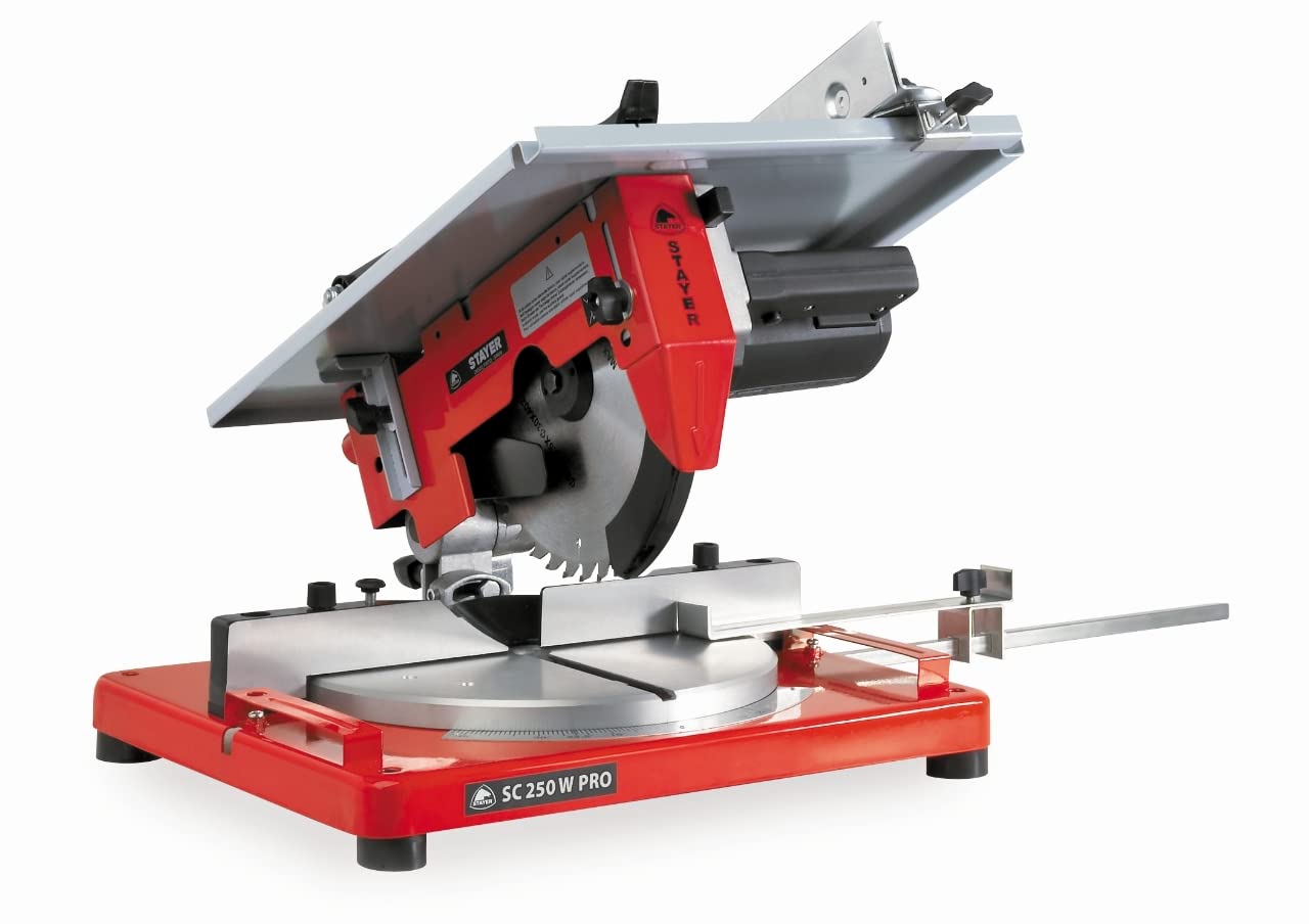 Stayer Profesional SC 250 W Pro leņķzāģis - 1.500 W, precīzs griešanas instruments ar jaudīgu motoru.