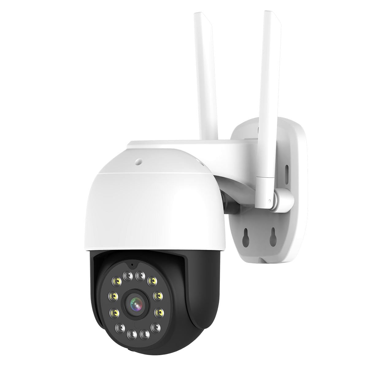 INKOVIDEO INKO-TY509 4 MP WLAN PTZ uzraudzības kamera ar Smart H.264+ video kompresiju, kustību noteikšanu, nakts redzējumu līdz 25 m, divvirzienu audio, atbalsta MicroSD kartes līdz 128 GB