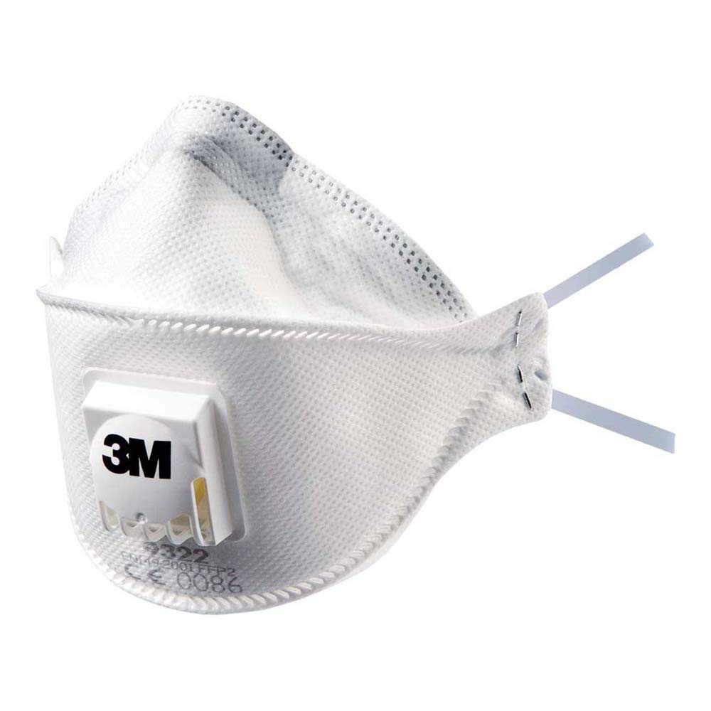 3M Aura FFP2 respiratorā maska 9322+ ar Cool Flow izelpas vārstu, sertificēta atbilstoši EN drošības prasībām, 10 gab.