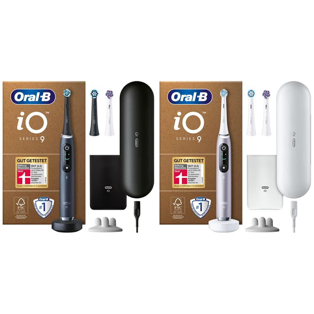 11. Oral-B iO sērijas 9 Plus izdevums elektriskā zobu birste/Electric Toothbrush & iO sērijas 9 Plus izdevums elektriskā zobu birste/Electric Toothbrush, PLUS 3 uzgaļi