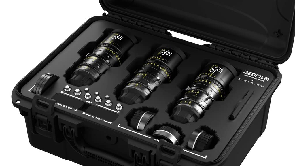 DZOFILM Cine Lens Catta Ace Zoom 3 objektīvu komplekts (18-35/35-80/70-135 T2.9) melns