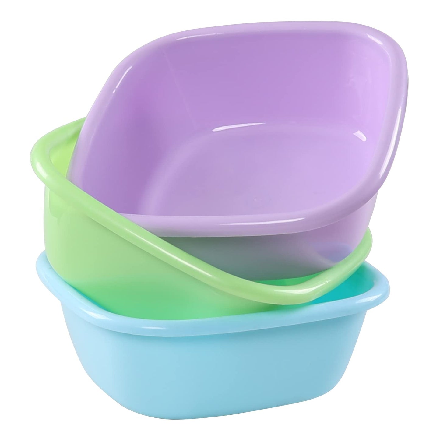 Mazs plastmasas izlietnes bļoda Hespapa 8 L, kvadrātveida, 3 gab.