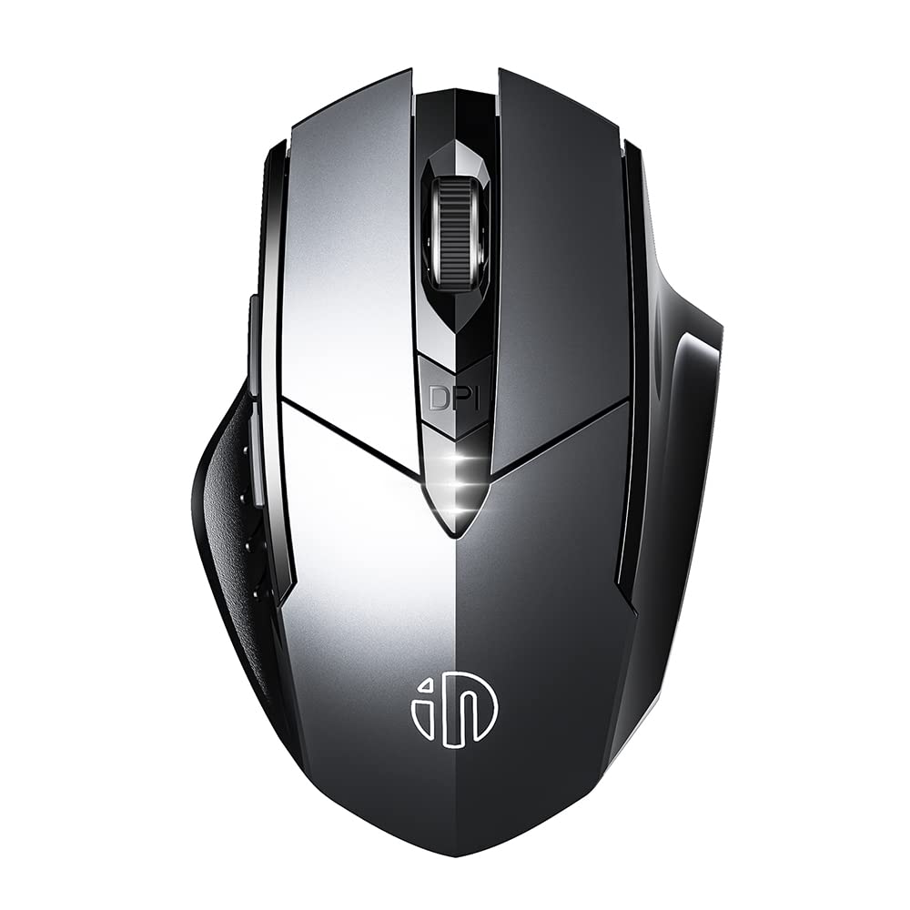 GameXtrem bezvadu pele - Klusa uzlādējama Bluetooth pele ar trīs režīmiem, ergonomiska, saderīga ar klēpjdatoriem un PC.