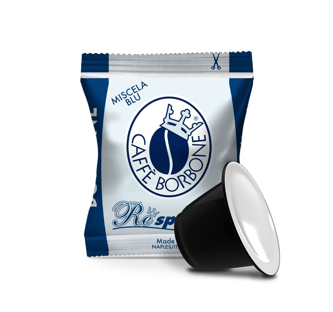 Kafijas kapsulas Caffè Borbone Respresso, Blue Blend, 100 kapsulas, saderīgas ar Nespresso®* mājas espresso automātiem