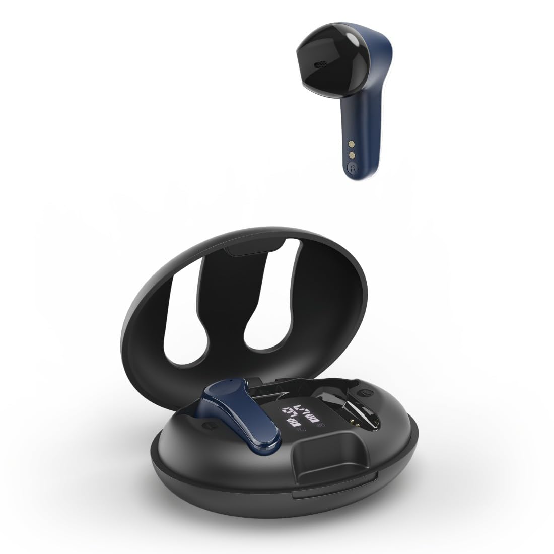 Hama Bluetooth austiņas - bezvadu ar ENC, ātra uzlāde, 16 stundu atskaņošana, BT 5.3, zilas, stereo.