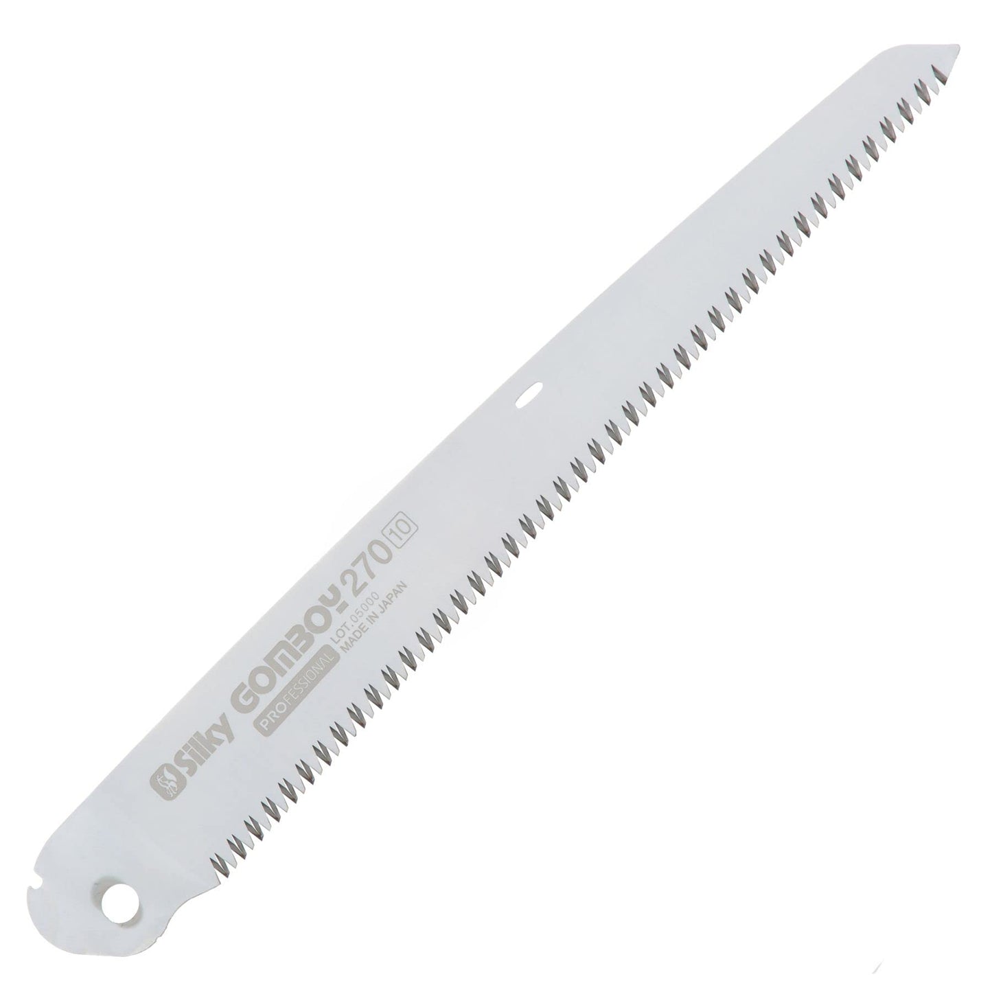 Rezerves asmens Silky Gomboy 270 270 mm, saliekamam zāģim, 10 zobi/30 mm, premium japāņu tērauds, sausam un svaigam kokam, saderīgs ar Silky Gomboy KSI522127, precīziem vilcējgriezumiem
