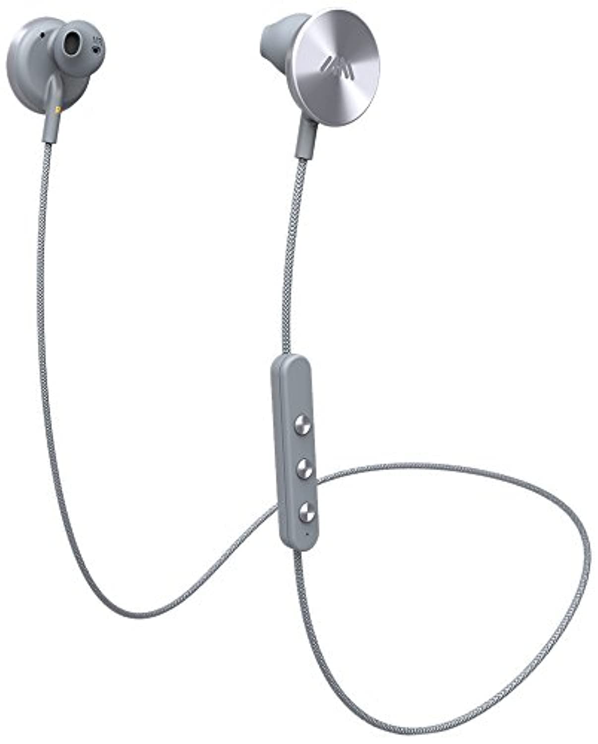 i.am+ BUTTONS Bluetooth austiņas - Bluetooth 4.0, 6h akumulators, magnētiskie diski, pelēks
