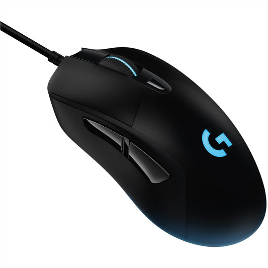 Logitech G403 HERO spēļu pele - HERO 25K DPI, LIGHTSYNC RGB, 87g svars, pīts kabelis, PC/Mac, melna.