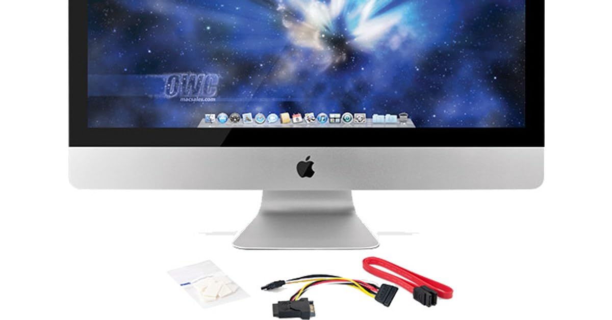 OWC iekšējais SSD DIY komplekts - uzlabojiet Apple 27" iMac 2010 ar ātrāku uzglabāšanu un vieglu uzstādīšanu.