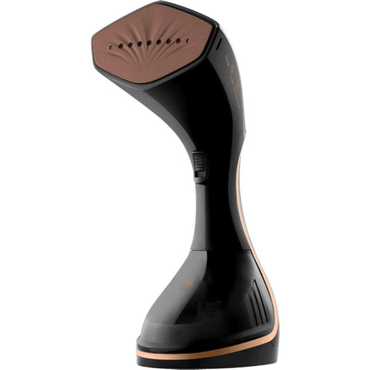 Grundig ST7950 Fashion Brush - Black and copper steam ironing brush with ergonomic design and quick heat-up feature.