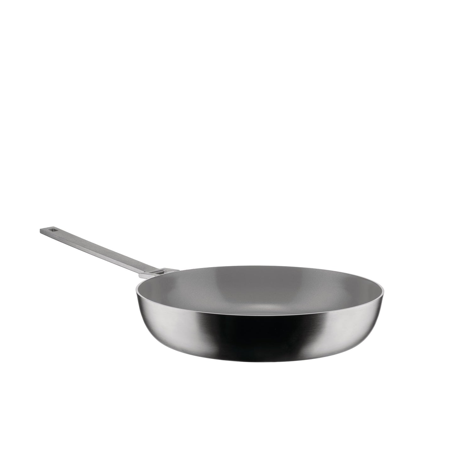 Alessi Convivio DC114/28 - Trilamināta panna, 28 cm, nerūsējošais tērauds, PVD, keramisks pretpiedeguma pārklājums.