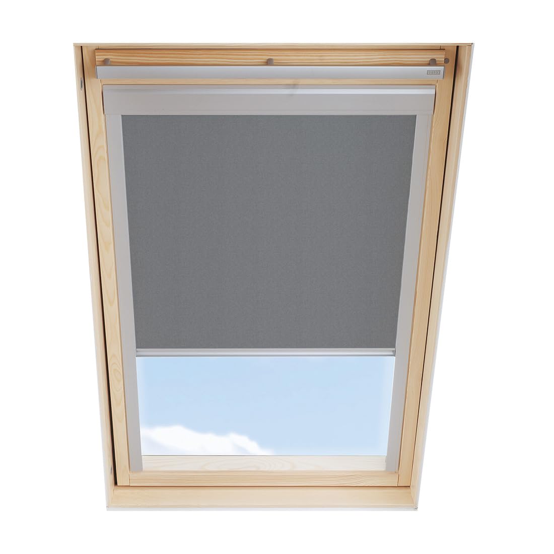 Jumta loga aptumšojošā rullo žalūzija Itzala, saderīga ar VELUX MK08, pelēka
