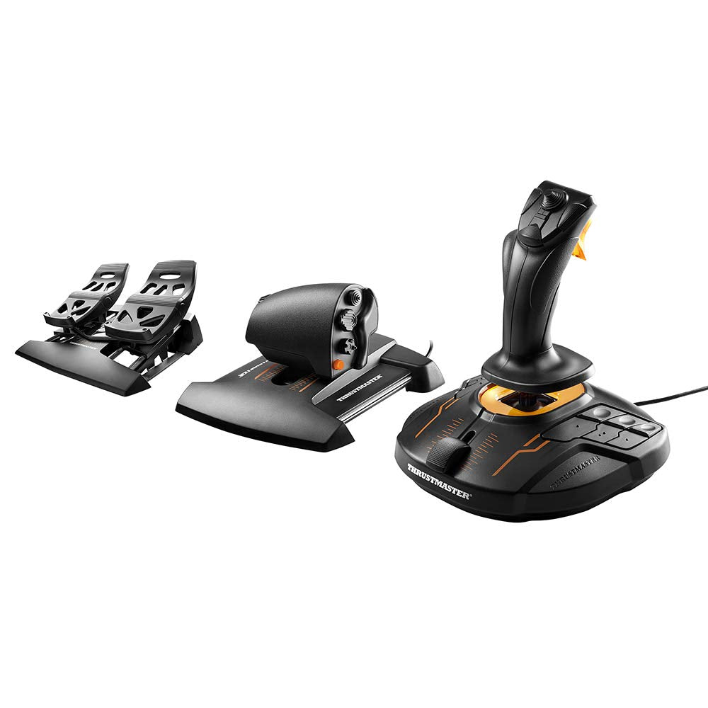Thrustmaster T16000M FCS Flight Pack - joystick, gāzes sviru un stūres pedāļi - PC