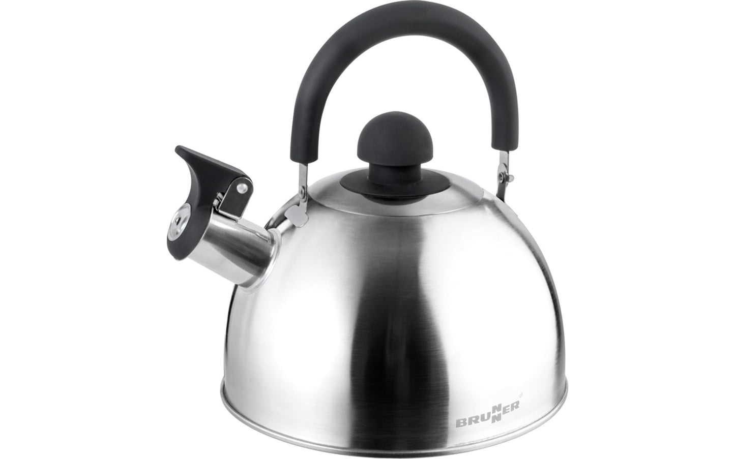 Brunner Dayo tējkanna - Acciao Lucido, izturīga, viegla, ideāla kempingam un āra aktivitātēm.