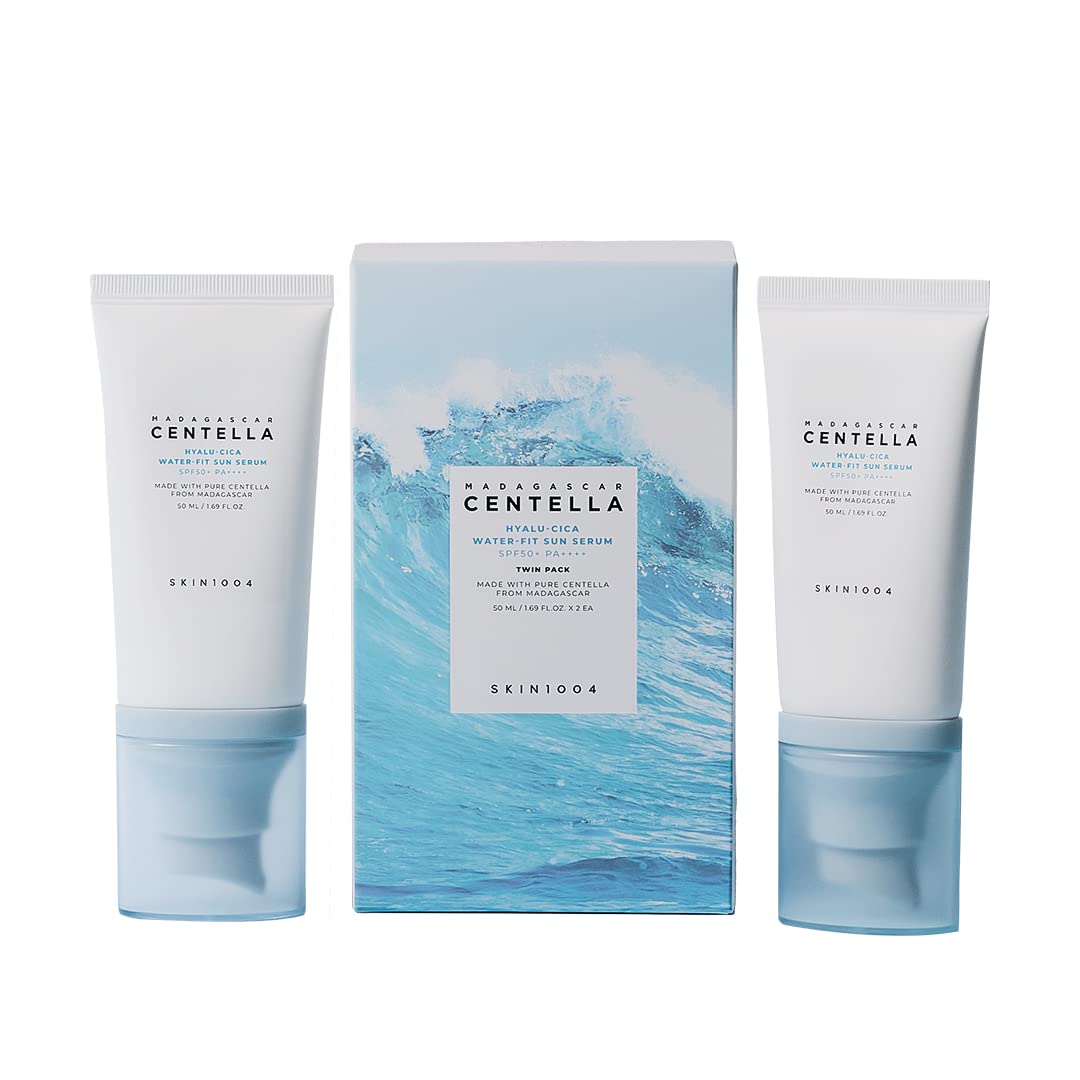 Saules serums SKIN1004 Madagascar Centella Hyalu-Cica Water-Fit Sun Serum komplekts (2 daļas)
