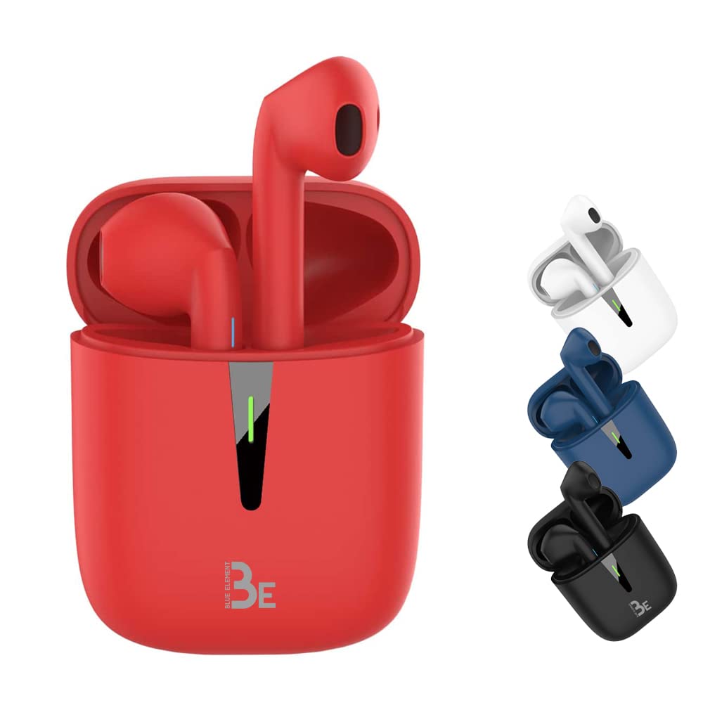 BlueElement BE-POP-2-SARKANS - Compact portable speaker with Bluetooth, vibrant sound, and long battery life.