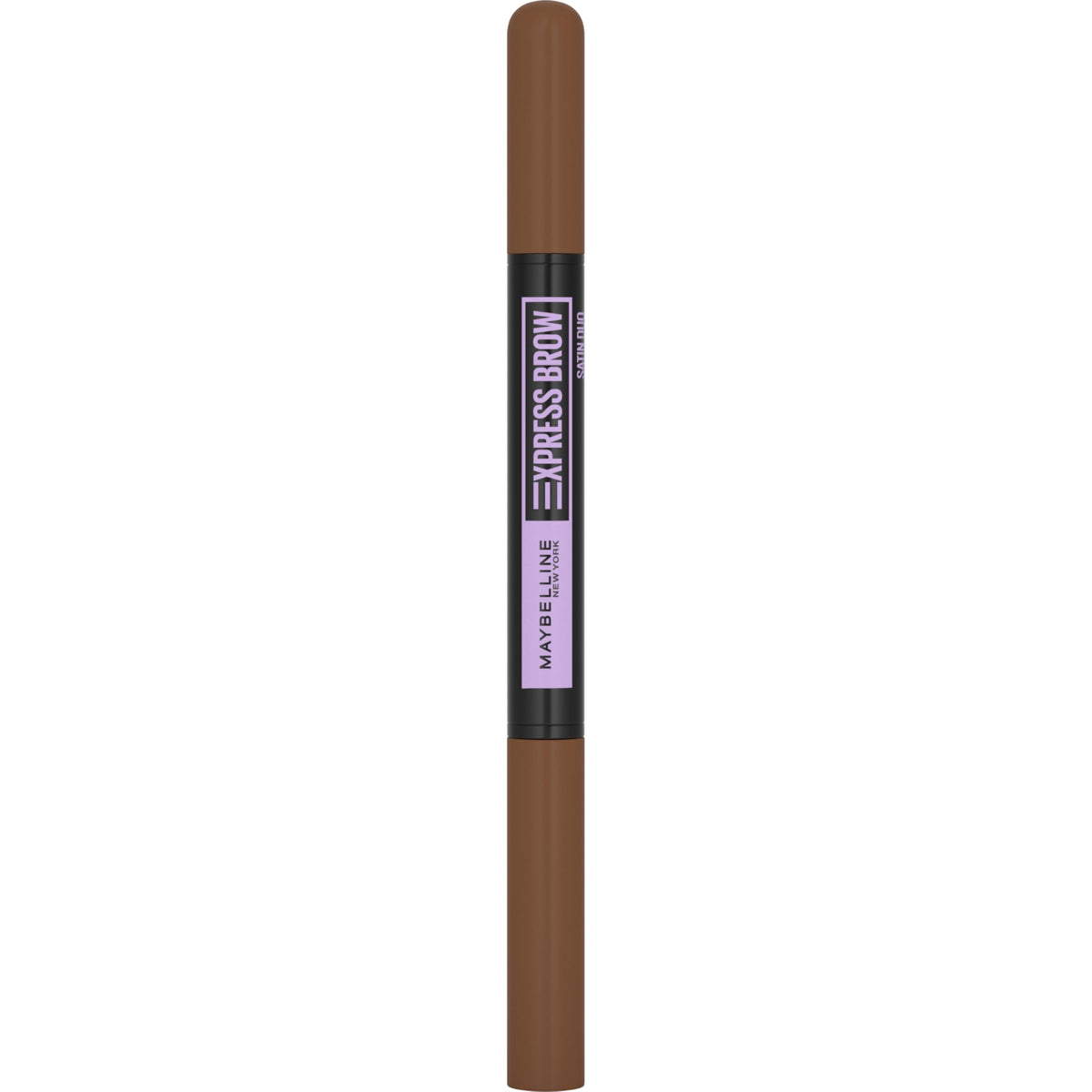 Maybelline New York Express Brow Satin Duo uzacu zīmulis un pūderis Nr. 02 Medium Brown, vidēji brūns
