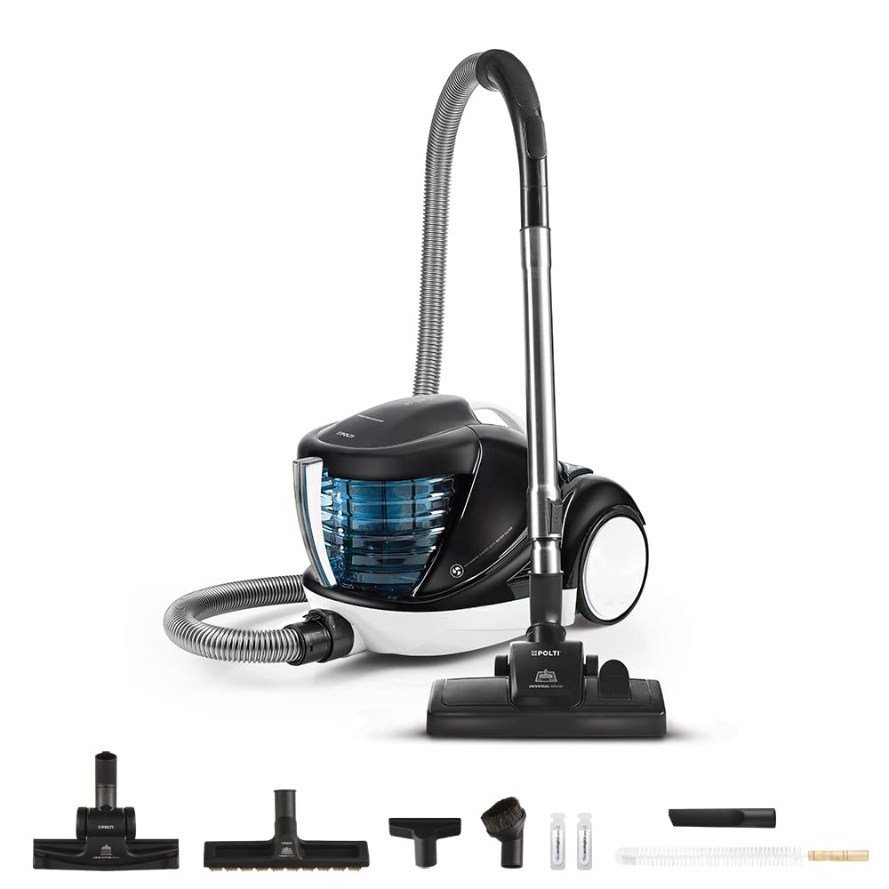 POLTI FORZASPIRA LECOLOGICO Aqua - Natural allergy care, eco-friendly steam cleaner with powerful suction and versatile attachments.