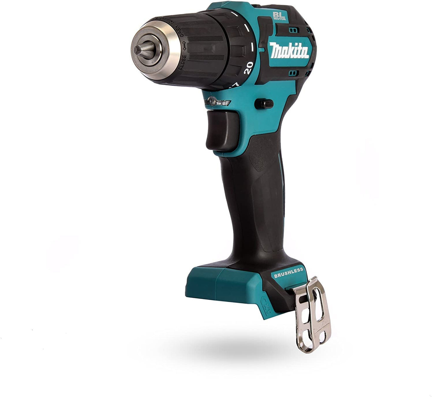 Makita DF332DZ - Bezsuku urbjmašīna-skrūvgriezis, kompakts, zils, ar 2 ātrumiem un 18V akumulatoru.