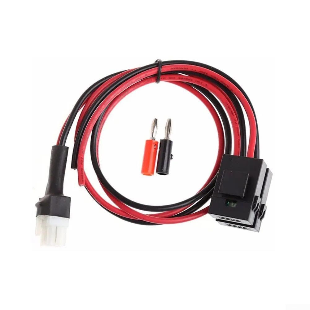 6 polu DC barošanas kabelis Filteilect ar 30A drošinātāju, 1m, 16AWG, Kenwood TS-50s/TS-60s/TS-140/TS-440/TS-450/TS-570, ICOM IC-706/IC-718/IC-746/IC-756, Alinco