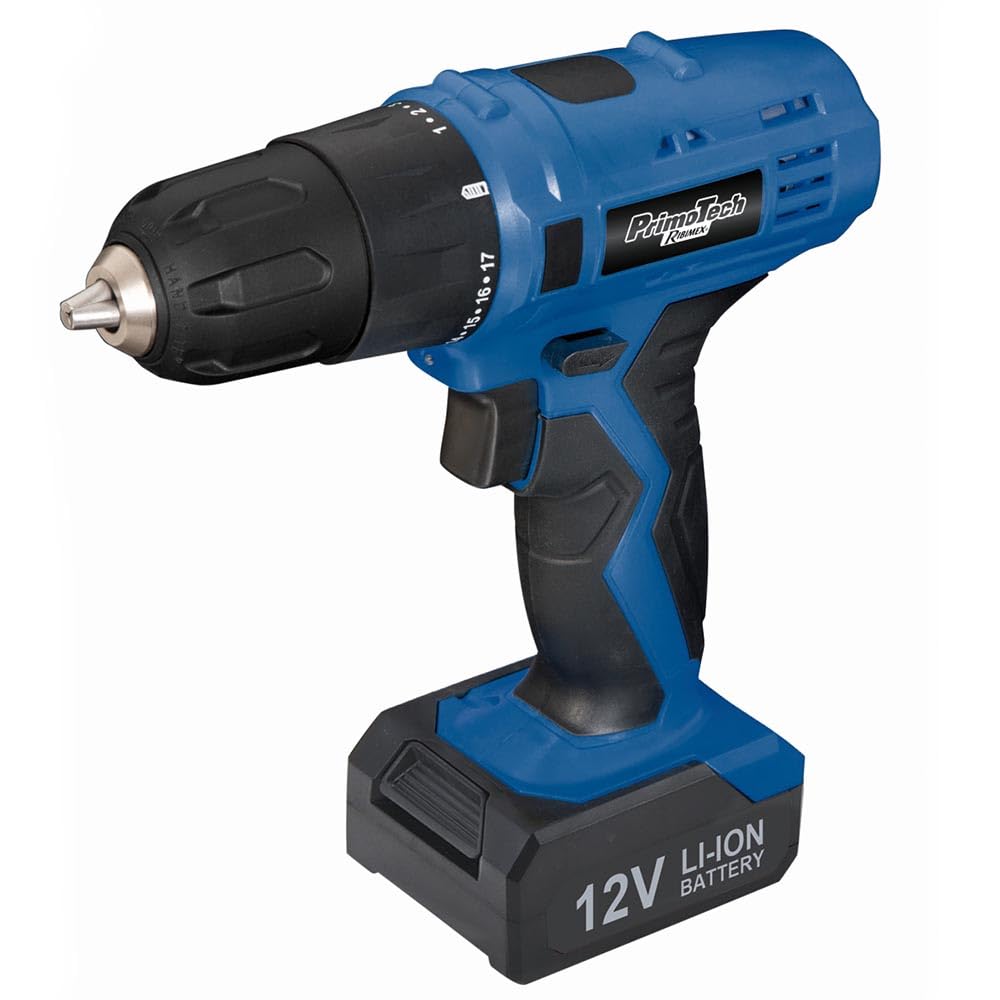 Ribimex urbjmašīna primo-tech 12 V - Li-Ion akumulators, kompakts dizains, jaudīga urbšana, viegla lietošana.