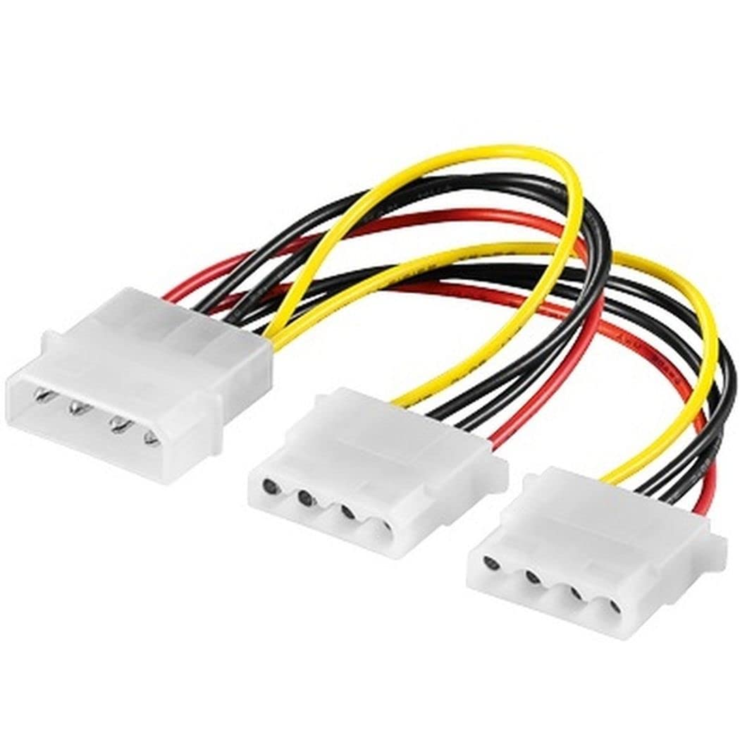 PremiumCord kn-1 power splitter - HDD Molex 5.25" to 2x Molex 5.25" for efficient power distribution.