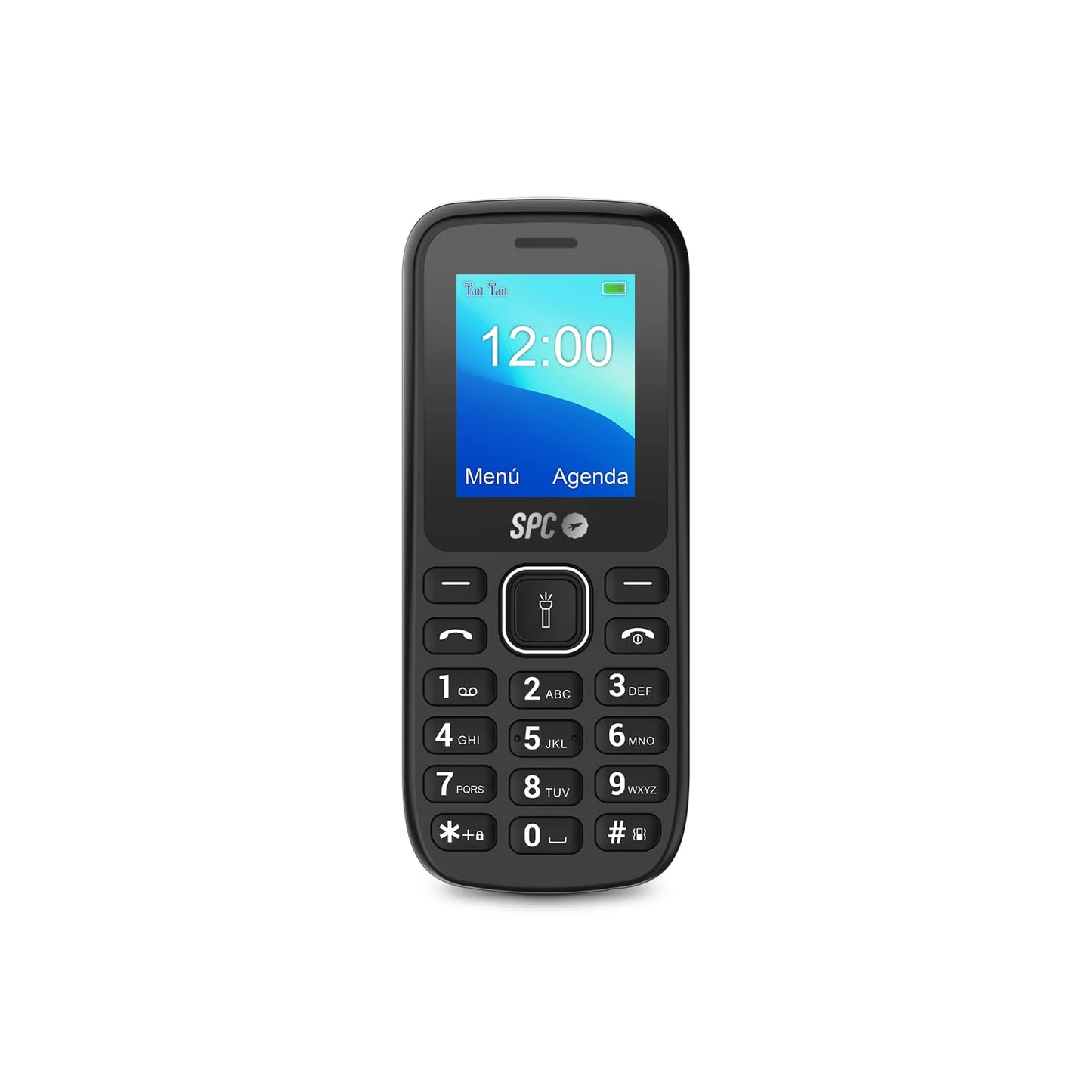 SPC Talk - viegli lietojams mobilais tālrunis, 4,6 cm displejs, 800 mAh akumulators, FM radio, divas SIM kartes, melns