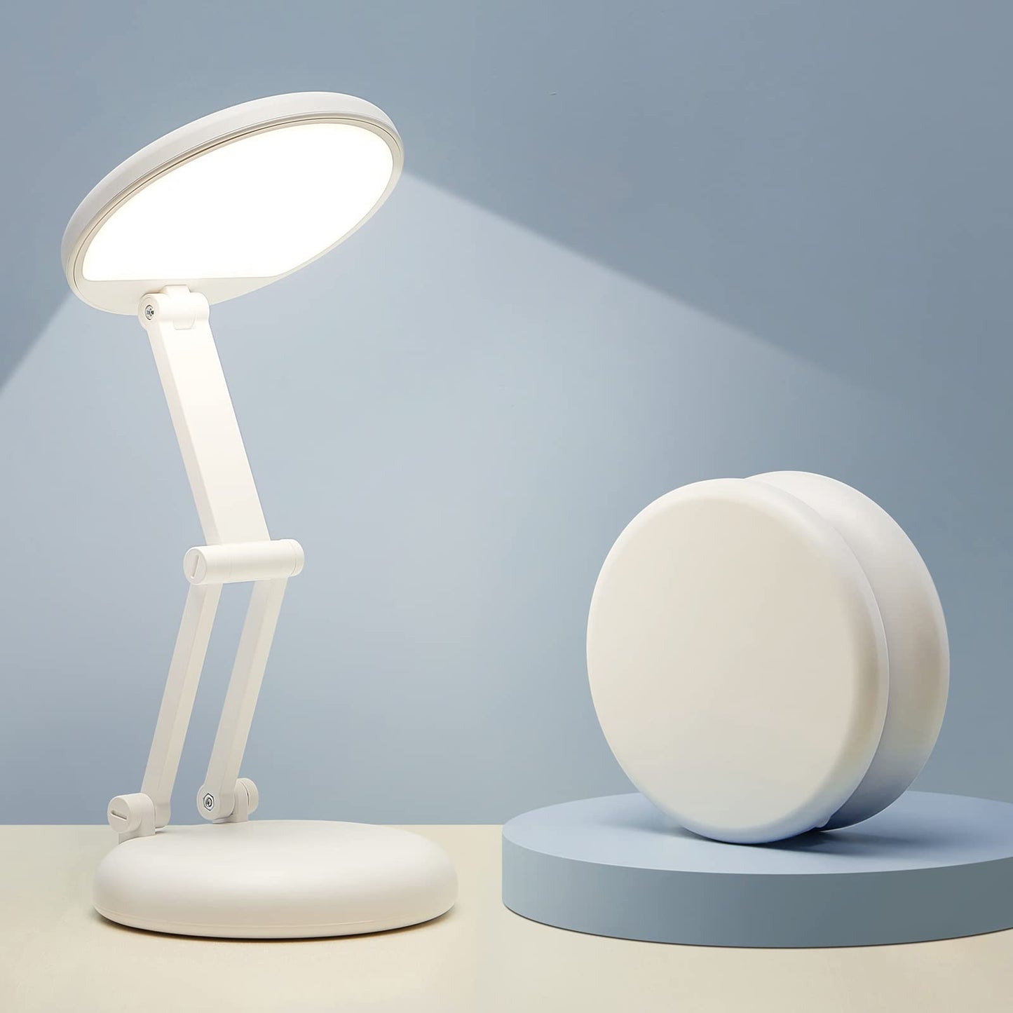 Bezvadu galda lampa One Fire, 3600mAH LED uzlādējama rakstāmgalda lampa, pārnēsājama