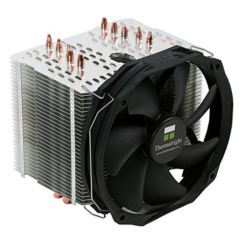 THERMALRIGHT Macho Direct - Direct contact CPU cooler, supports Intel and AMD, 300-1300 RPM, 15-21 dB, 28.7-125 m³/h airflow.