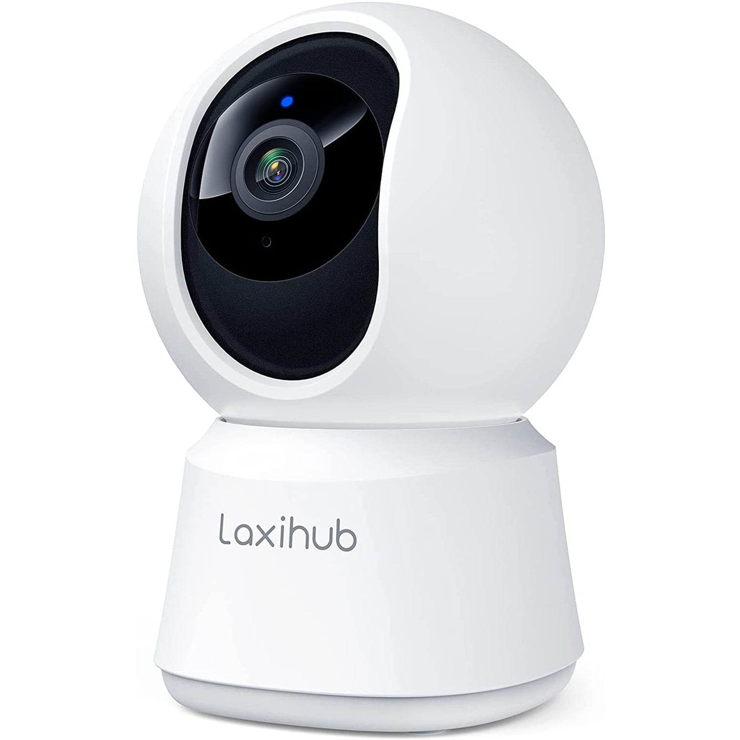 LAXIHUB 360° CAbdeckung Pan Tilt iekštelpu drošības kamera, 2K Full HD viedais bērnu monitors mājdzīvnieku kamera ar telefonu APP, nakts redzamība, divvirzienu audio, kustības skaņas noteikšana, darbojas ar Alexa