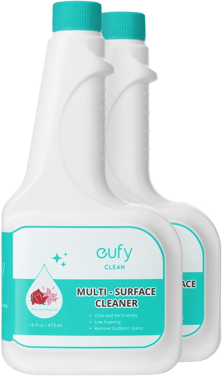 eufy RoboVac līdzeklis cieto grīdu tīrīšanai (2 pudeles), saderīgs ar visiem 2-in-1 RoboVac, 16 FL oz / 473 ml, grīdas tīrīšanas līdzeklis