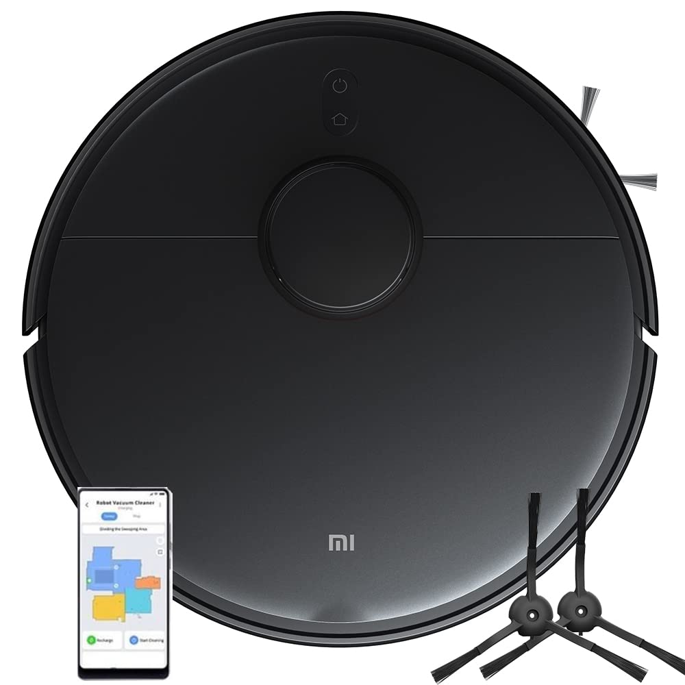 Xiaomi Mi Robot Vacuum-Mop 2 Ultra - Smart vacuum cleaner with side brushes, black, French version.